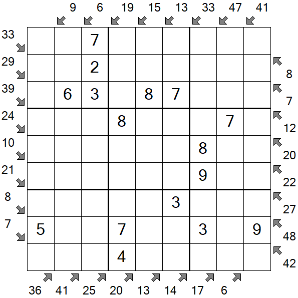 Little Killer Sudoku - Fácil