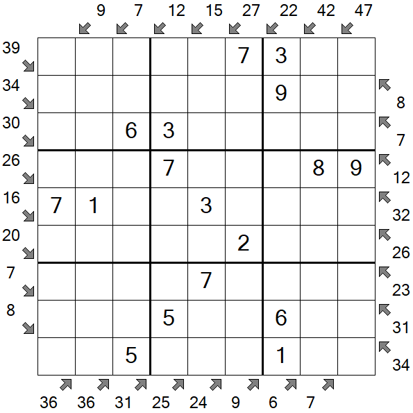Little Killer Sudoku - Einfach