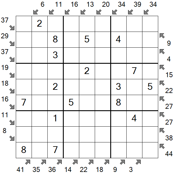 Little Killer Sudoku - Einfach