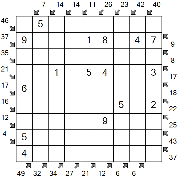 Little Killer Sudoku - Fácil