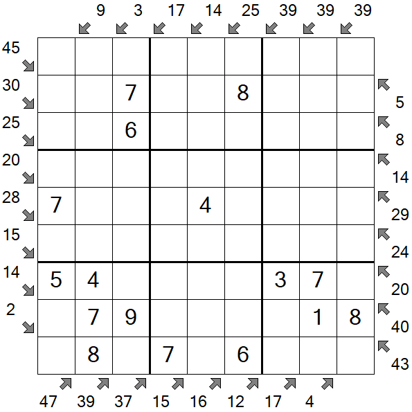 Little Killer Sudoku - Einfach