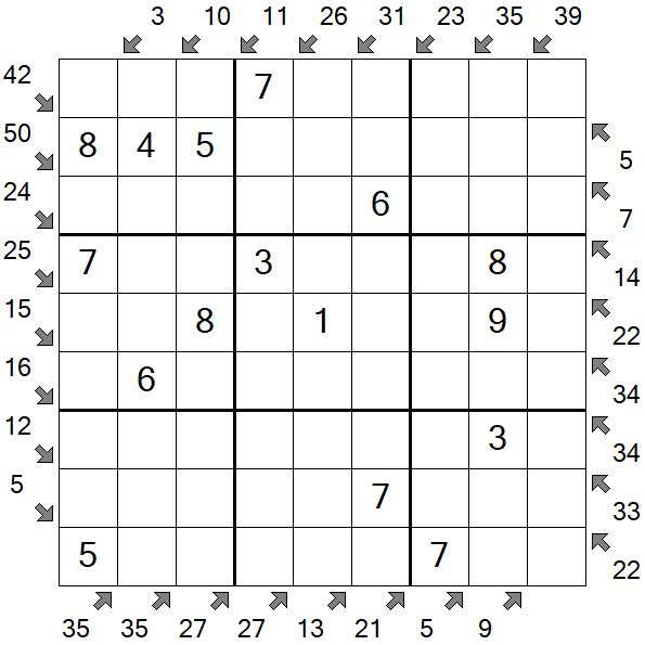 Little Killer Sudoku - Simple