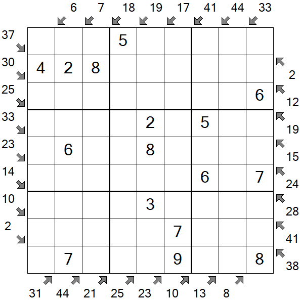 Little Killer Sudoku - Simple