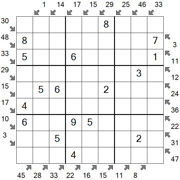 Little Killer Sudoku - Einfach