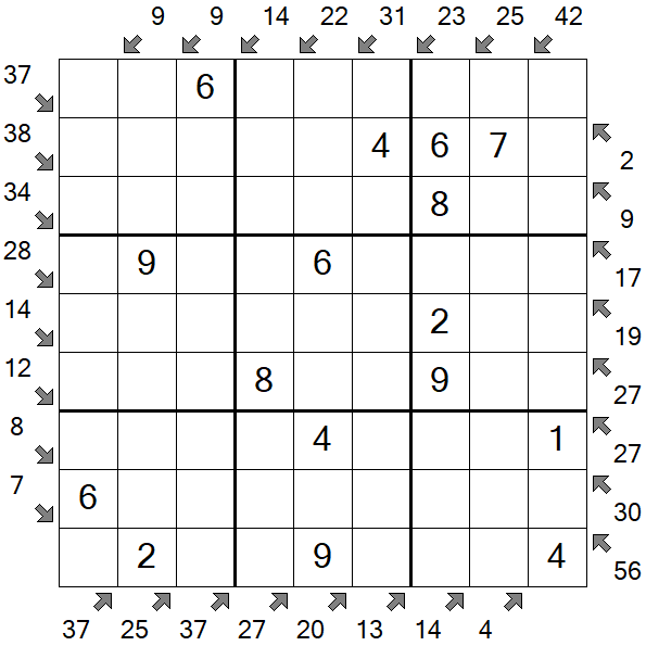 Little Killer Sudoku - Einfach