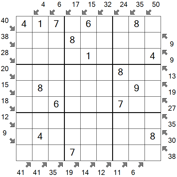 Little Killer Sudoku - Easy