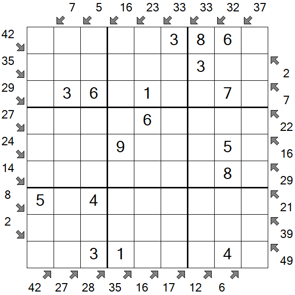 Little Killer Sudoku - Simple