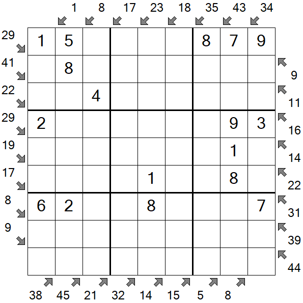 Little Killer Sudoku - Einfach