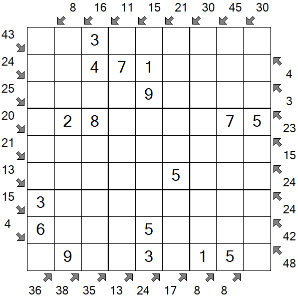 Little Killer Sudoku - Einfach
