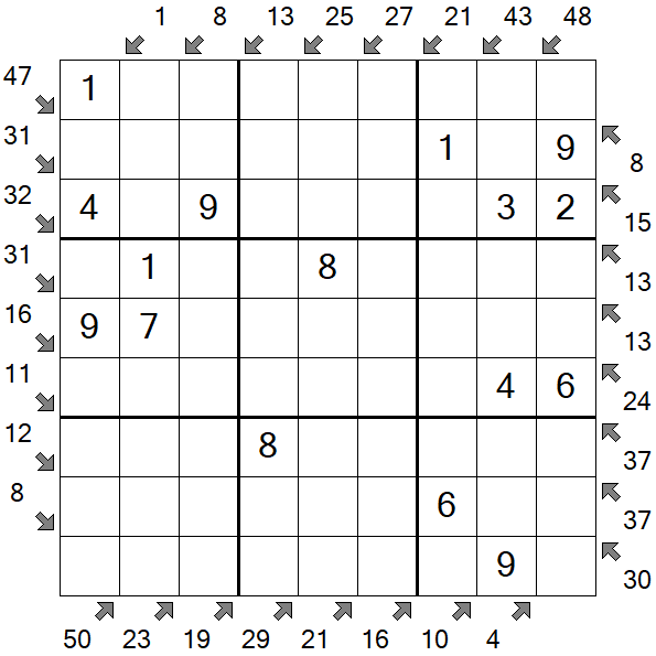 Little Killer Sudoku - Einfach