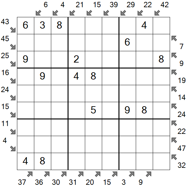 Little Killer Sudoku - Einfach