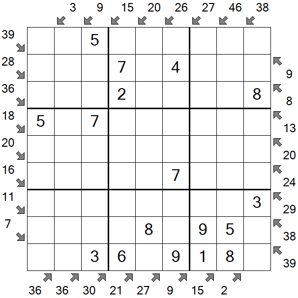 Little Killer Sudoku - Einfach