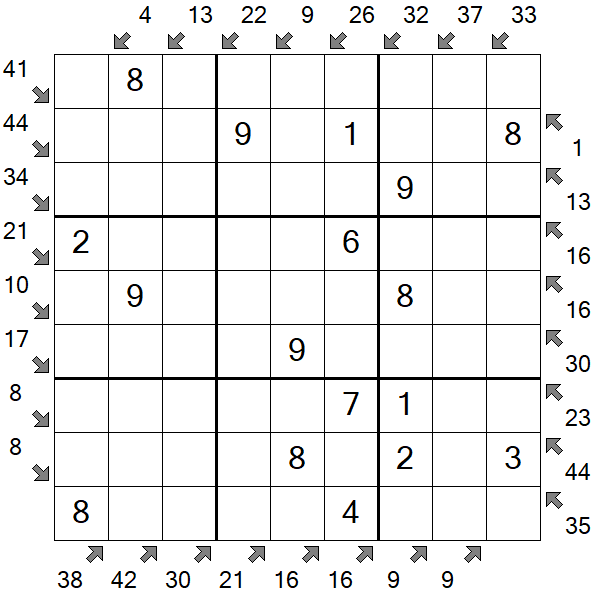 Little Killer Sudoku - Einfach