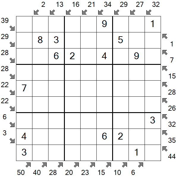 Little Killer Sudoku - Einfach
