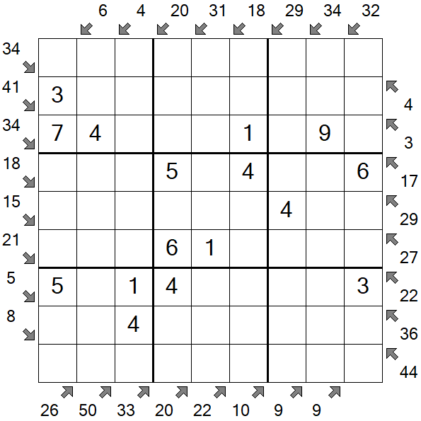Little Killer Sudoku - Einfach