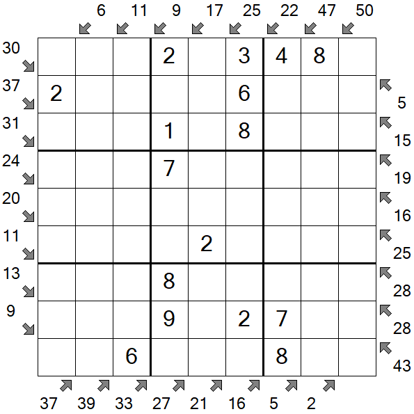 Little Killer Sudoku - Einfach