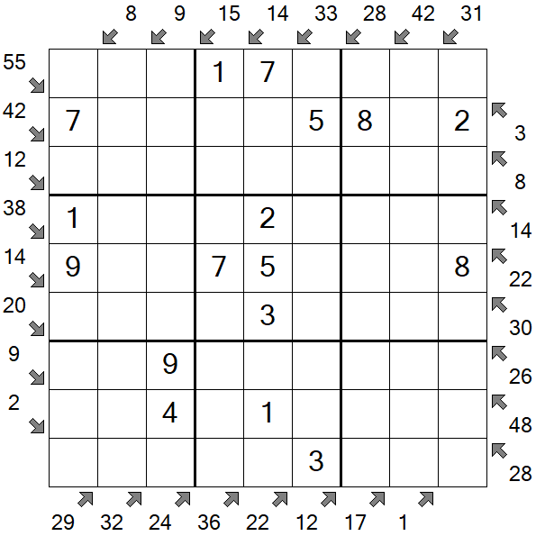 Little Killer Sudoku - Einfach