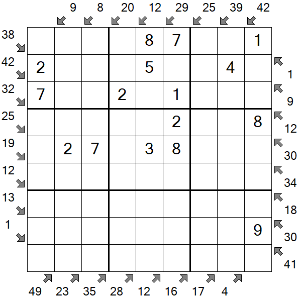 Little Killer Sudoku - Easy