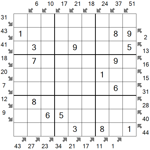 Little Killer Sudoku - Easy