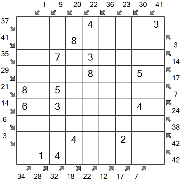 Little Killer Sudoku - Easy