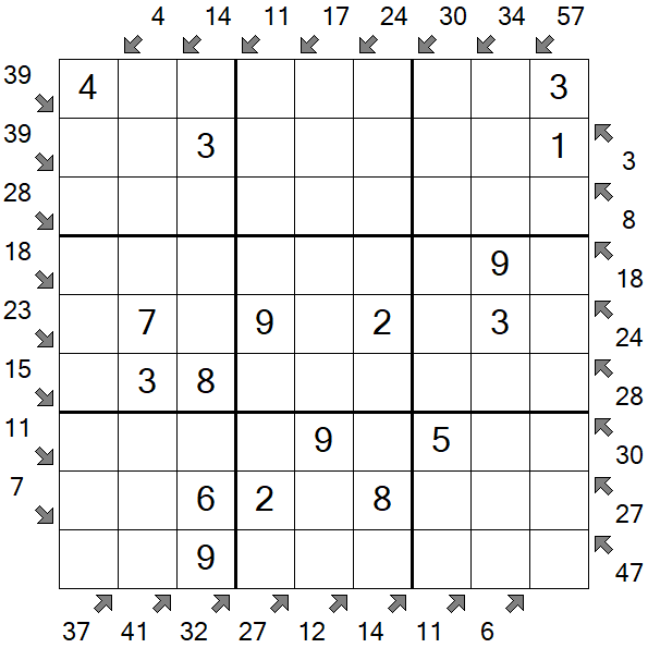 Little Killer Sudoku - Einfach