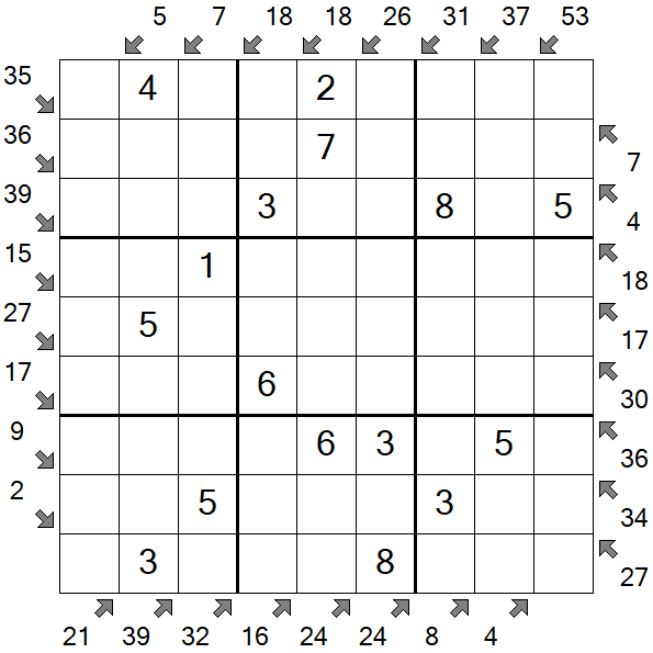 Little Killer Sudoku - Easy