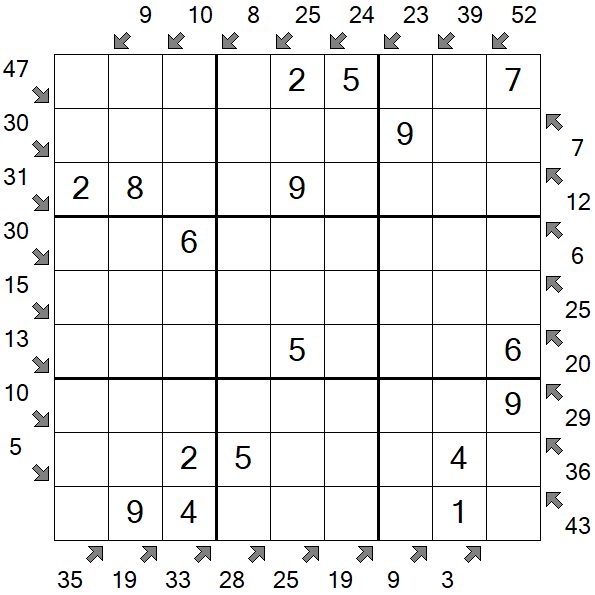 Little Killer Sudoku - Easy
