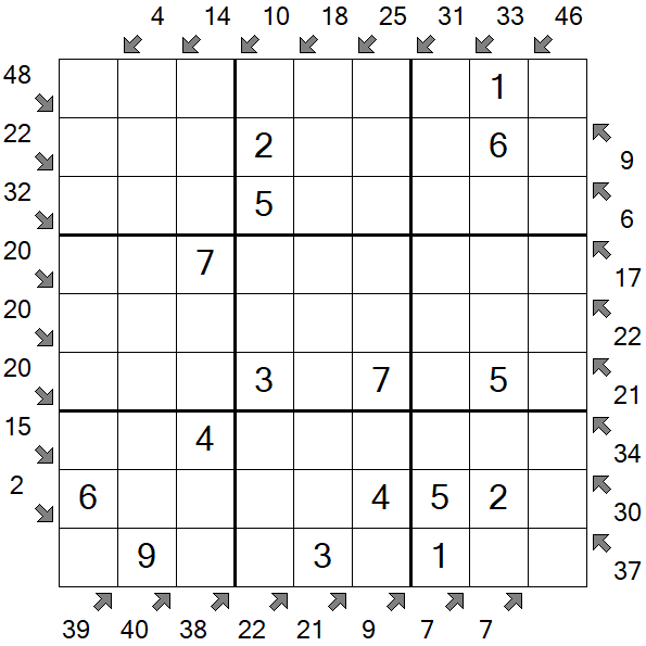 Little Killer Sudoku - Easy