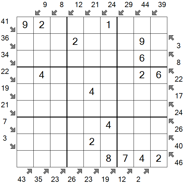 Little Killer Sudoku - Easy