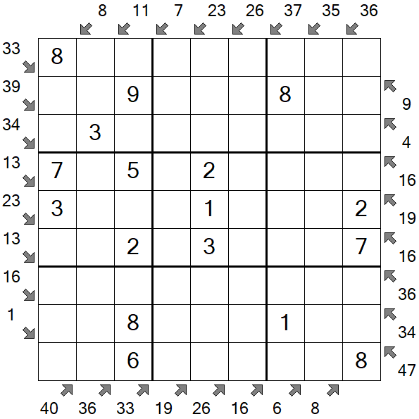 Little Killer Sudoku - Easy