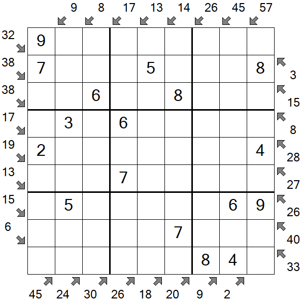 Little Killer Sudoku - Fácil