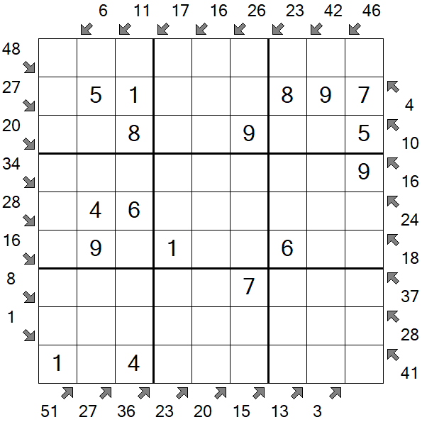 Little Killer Sudoku - Einfach