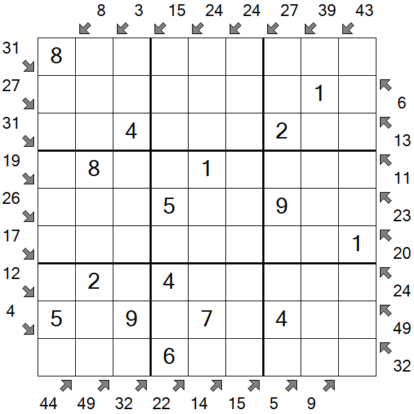 Little Killer Sudoku - Einfach