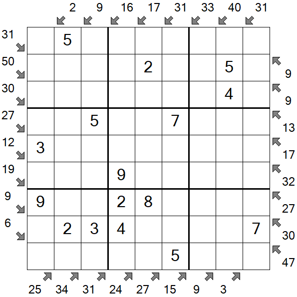 Little Killer Sudoku - Einfach