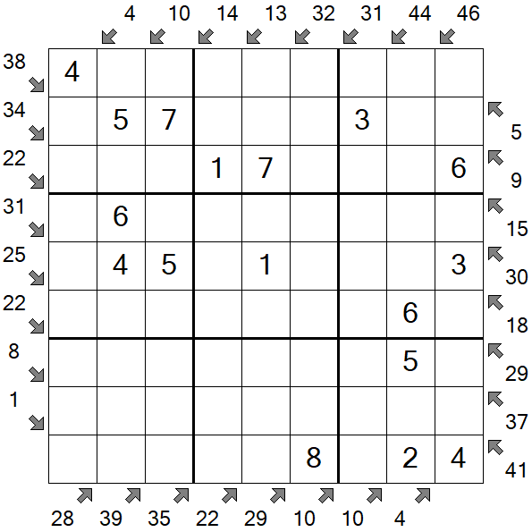 Little Killer Sudoku - Easy