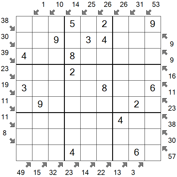 Little Killer Sudoku - Einfach