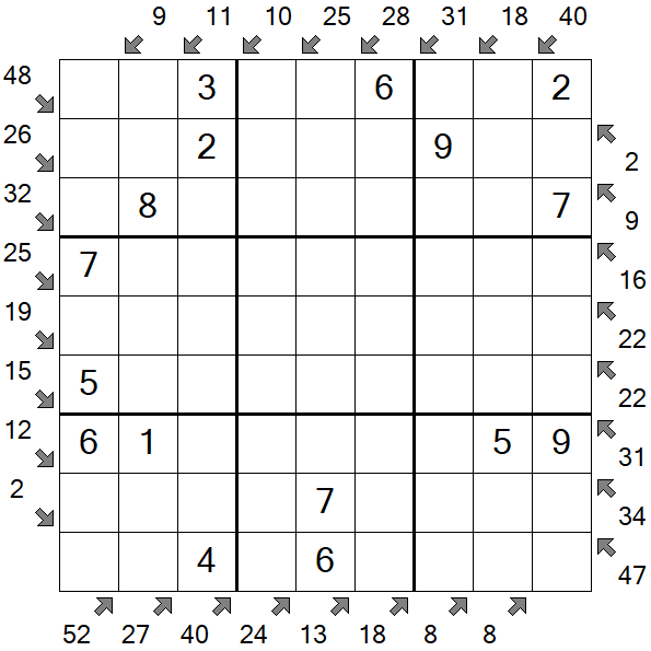 Little Killer Sudoku - Einfach