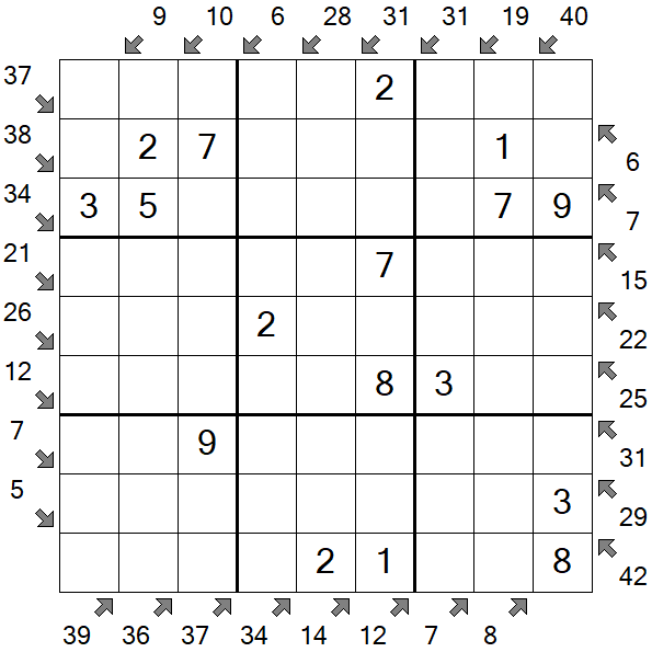 Little Killer Sudoku - Einfach