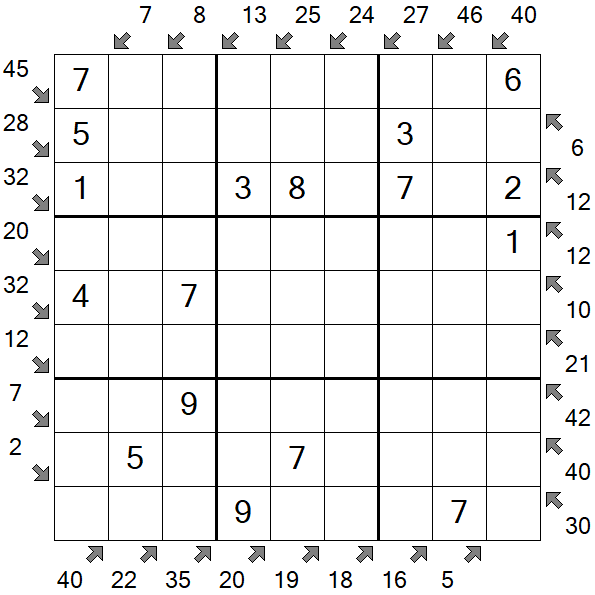 Little Killer Sudoku - Einfach