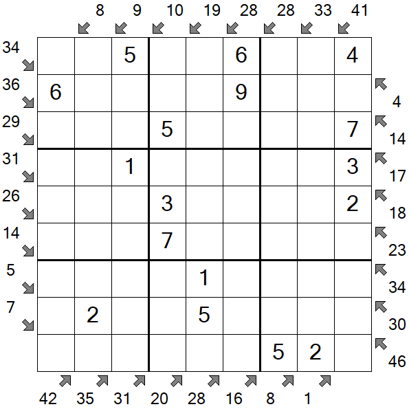 Little Killer Sudoku - Einfach