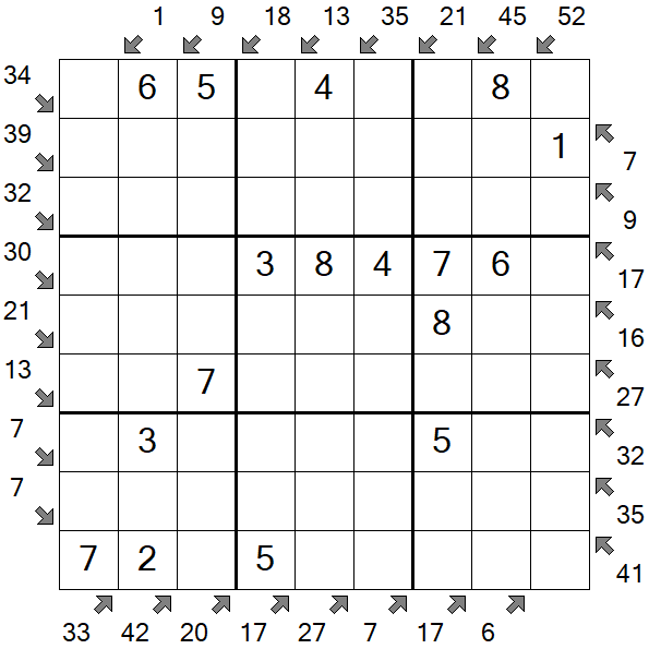 Little Killer Sudoku - Einfach