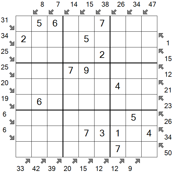 Little Killer Sudoku - Einfach