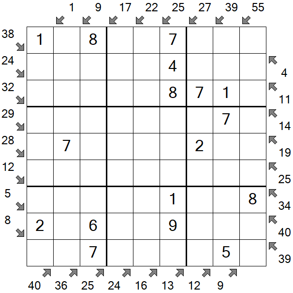 Little Killer Sudoku - Einfach