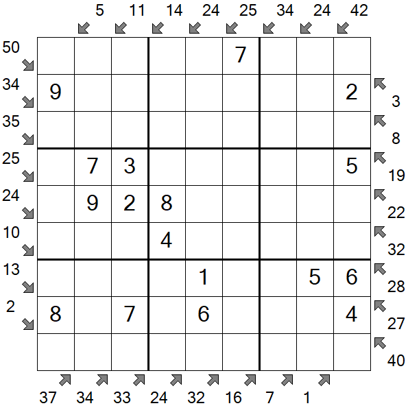 Little Killer Sudoku - Easy