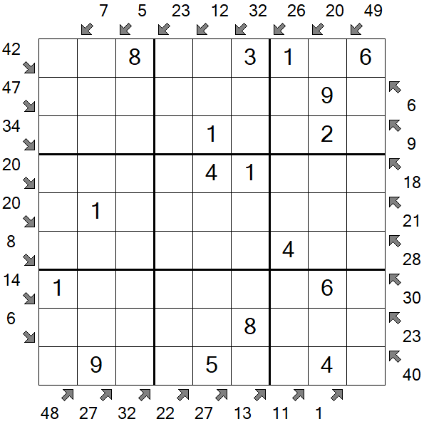 Little Killer Sudoku - Einfach