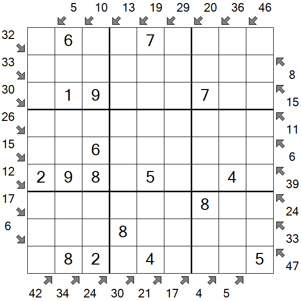 Little Killer Sudoku - Easy