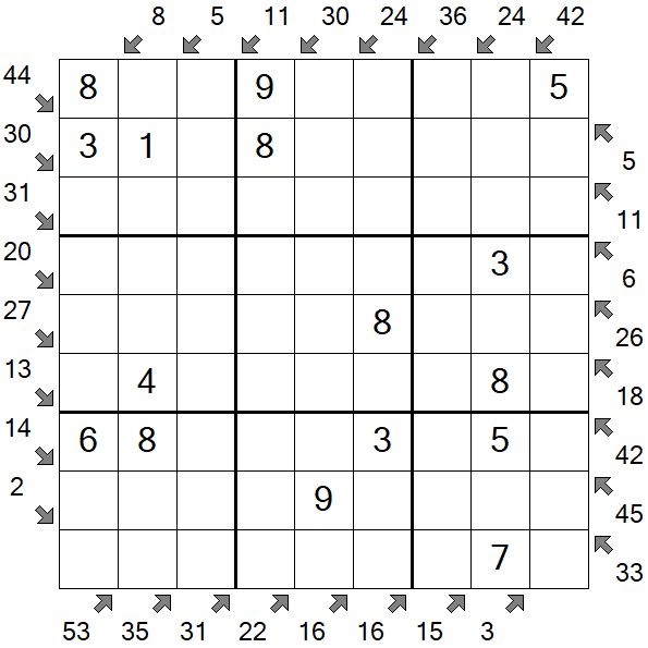 Little Killer Sudoku - Simple