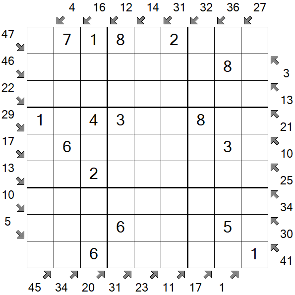 Little Killer Sudoku - Easy