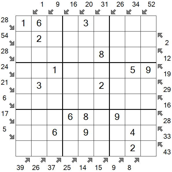 Little Killer Sudoku - Easy