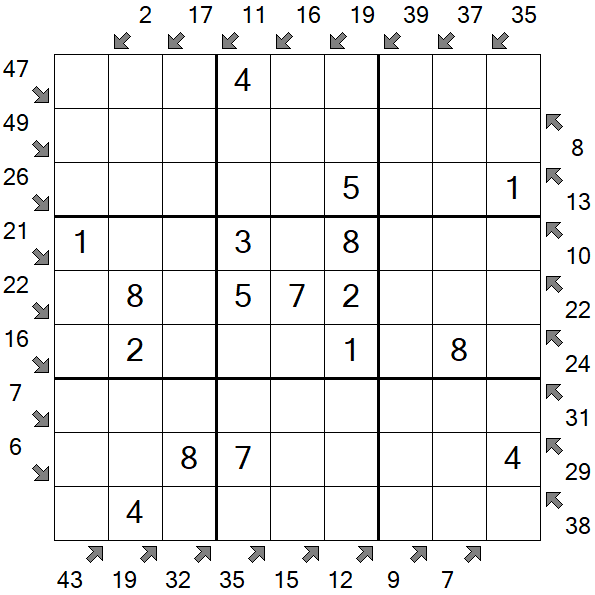 Little Killer Sudoku - Easy